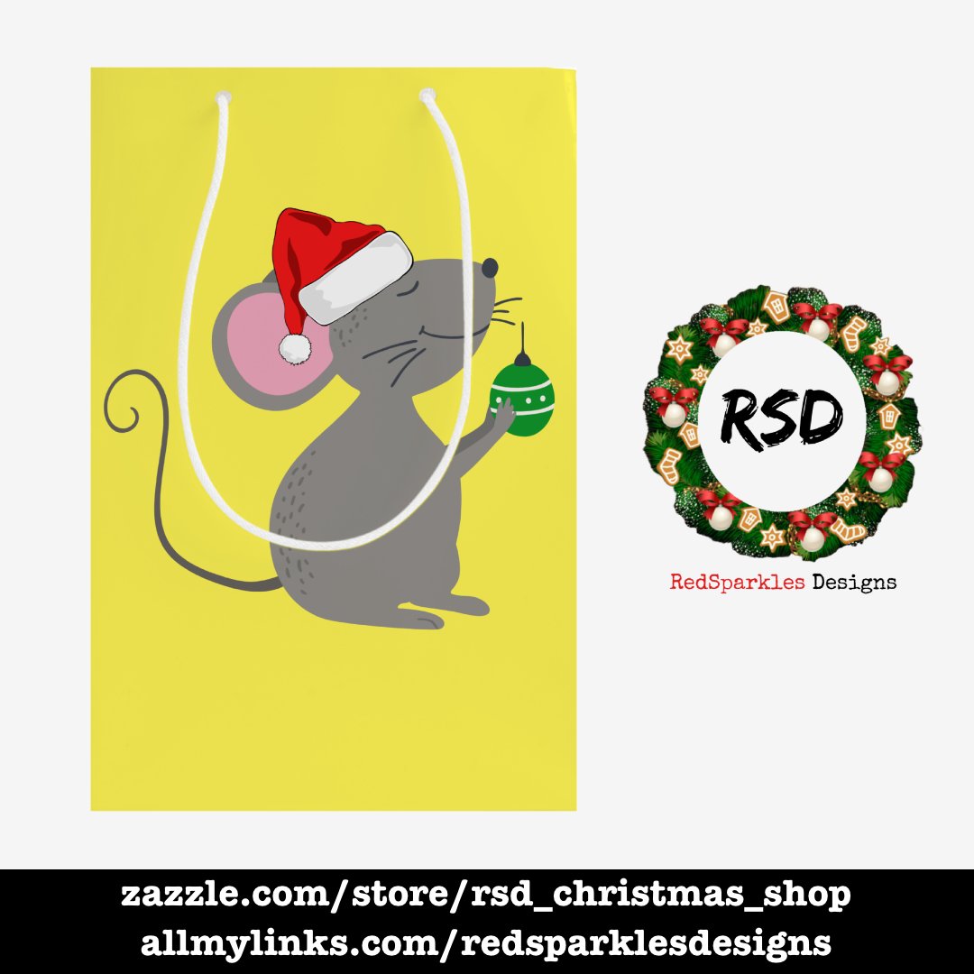 RedSparklesNYC's tweet photo. SANTA MOUSE GIFT BAG https://t.co/uGrQ7PHFBG via @zazzle

Change the background color to make it your own

#Christmas #MerryChristmas #ChristmasGifts #SantaHat #Mouse #ChristmasMouse #Zazzle #ZazzleMade #ZazzleShop #RSD #RedSparklesDesigns #Gifts #Presents #GiftSupplies #GiftBags https://t.co/pLjRix9Rr4