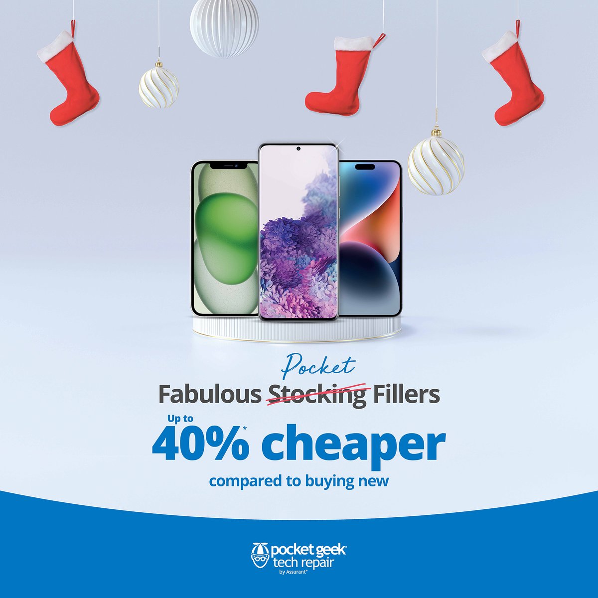 PocketGeek_UK's tweet photo. Pocket fillers for every budget – available in stores nationwide.

Find your local Pocket Geek: 👉 https://t.co/WEdqKQK3AE 

*40% is based on typical savings when buying certified pre-owned devices compared to brand new models available. https://t.co/iykuSl6H5u