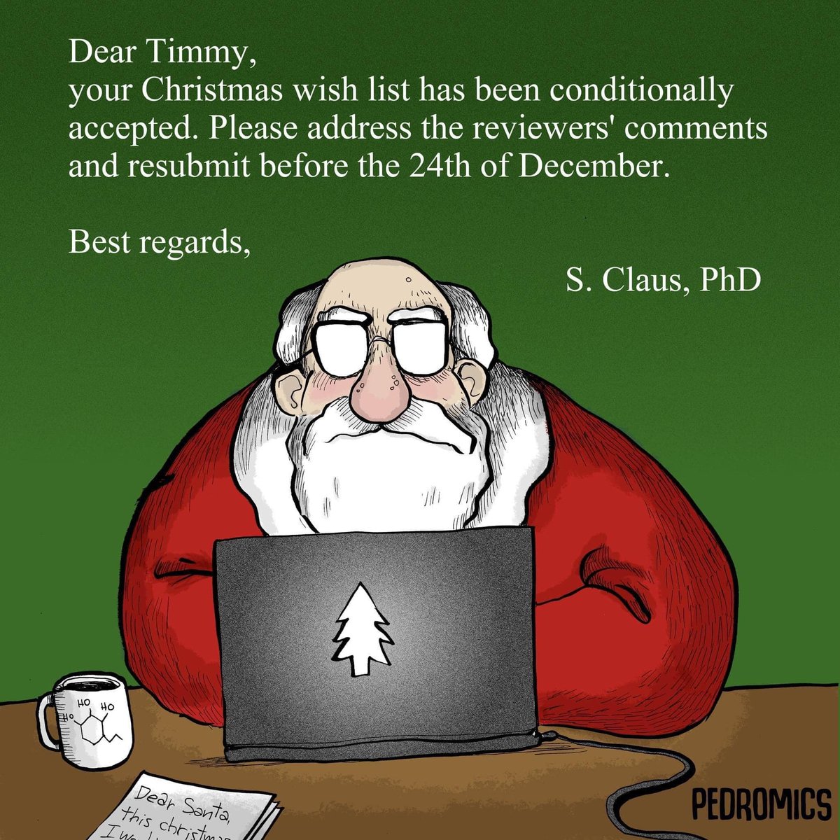 Please submit your Christmas lists in the correct formatting style.