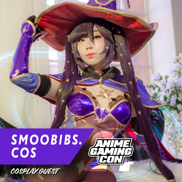 Cosplay Guest <a href="/smoobibs/">soobin ʕ•́ᴥ•̀ʔっ</a> @animefuse
Smoob, also known as smoobibs.cos on TikTok, is a So-Cal cosplayer and HoyoVerse Creator. She's most known for her unorthodox props, puffy and sparkly wigs, and finding numerous ways to upgrade and alter pre-bought cosplays. #cosplay #agc24