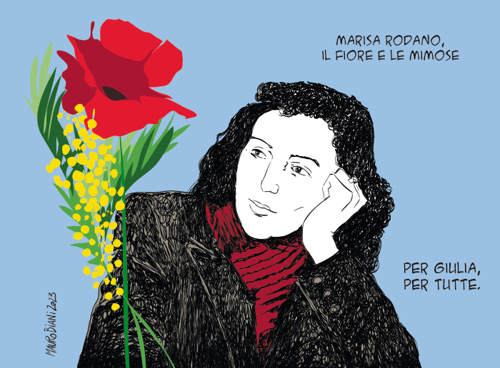 nonsonpago1's tweet photo. @maurobiani: #MarisaRodano, #ilfiore e le #mimose
Per #Giulia, per #tutte.
https://t.co/YYp9OKIBwi…
Oggi su @repubblica
#Biani !
#nonunadipiù #blob @BlobRai3 https://t.co/r5Unn5kcl5
