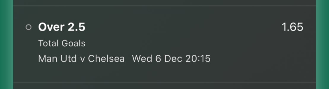 1.65 odds for Wednesday.