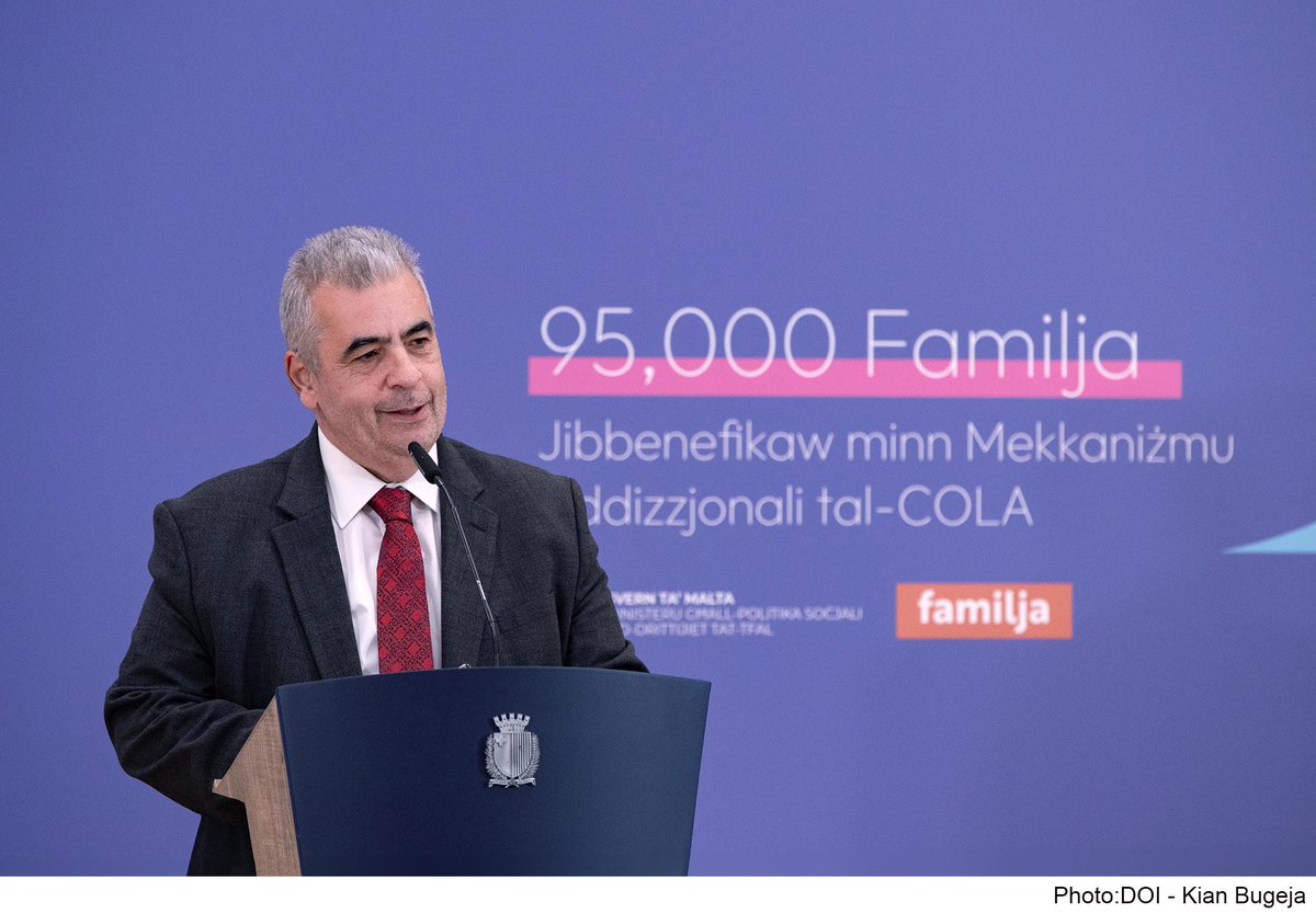 €14.7 million 💰to be distributed to 95,000 families 👨‍👩‍👧 by end of this week as the first of two payments for the Cost of Living Adjustment (COLA) - Second payment scheduled for May.