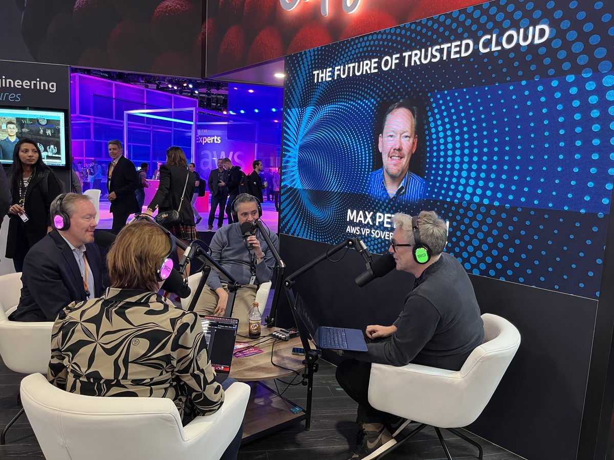 Had fun recording this @Capgemini #CloudRealities podcast episode. Listen in to hear our convo on #AWSreInvent announcements, AWS’s sovereign-by-design approach, digital sovereignty trends leading into 2024, & more. share.transistor.fm/s/87bb2766