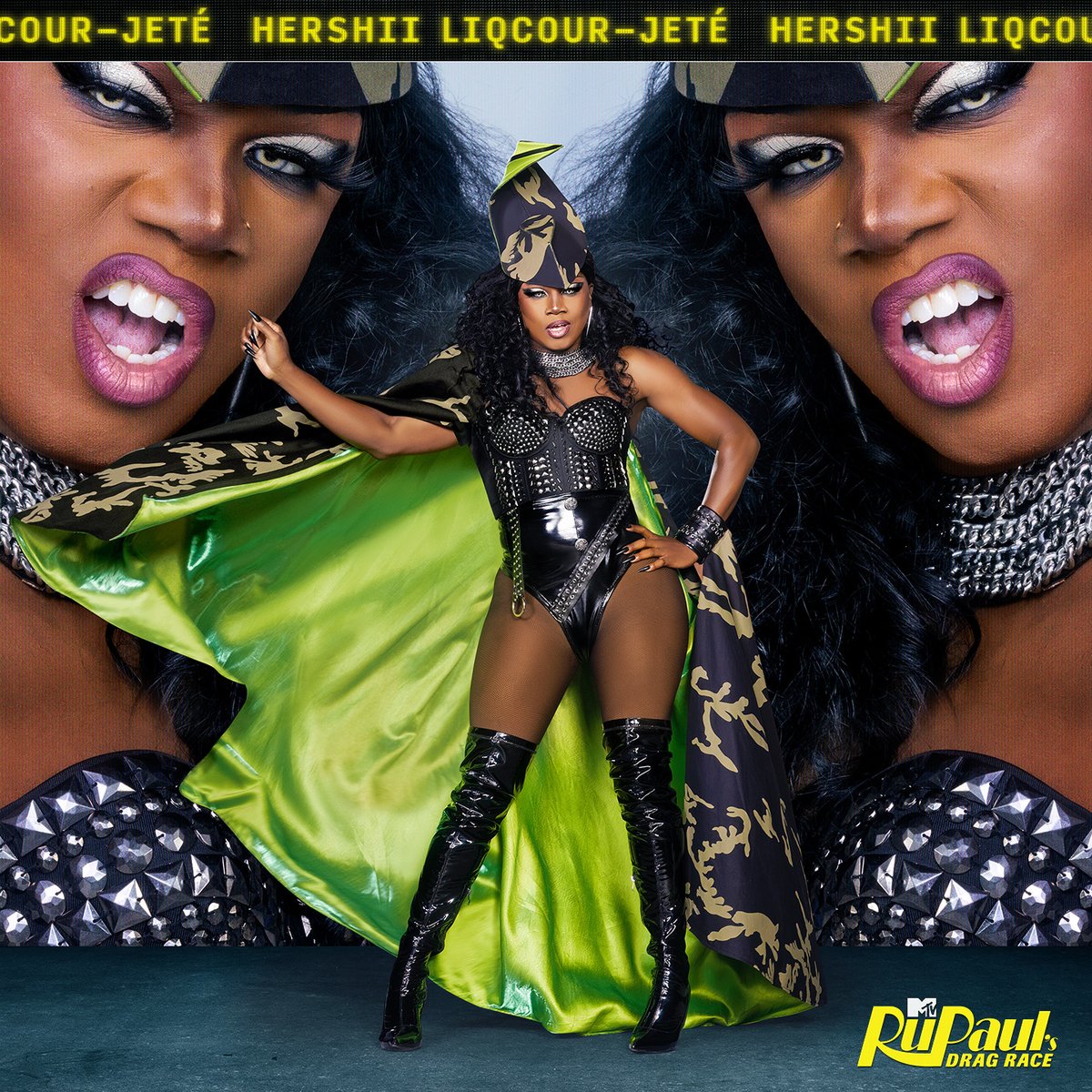 RuPaulsDragRace's tweet image. It's chocolate! 🍫 

It doesn't get any sweeter than Hershii LiqCour-Jeté on #DragRace Season 16 – premiering FRI JAN 5 at 8/7c on @MTV! 😋 @HershiiLiqCour