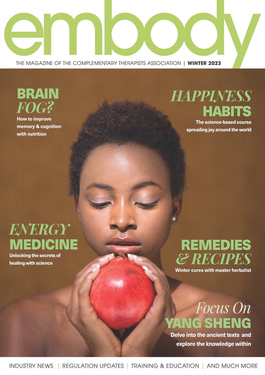 It's here! The Winter 2023 issue of Embody magazine is available now, via the members hub 💚
 
#ctha #complementarytherapy #complementarytherapist #massagetherapy #embodymagazine