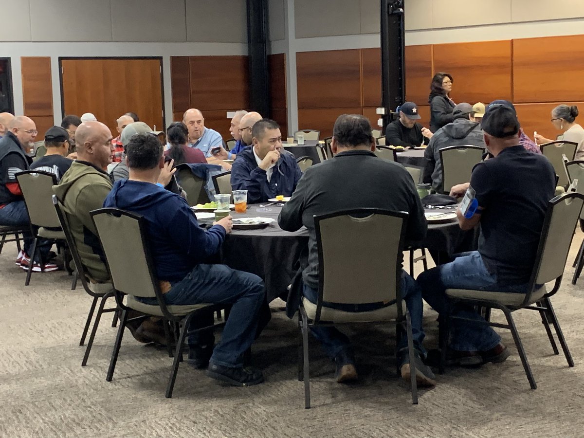 Hungry? CCAD artisans enjoy a hearty breakfast (with some healthy options too!) at the Luther G. Jones forum this morning. #CCADSalute to all the participants who are in attendance! #YOUareCCAD!