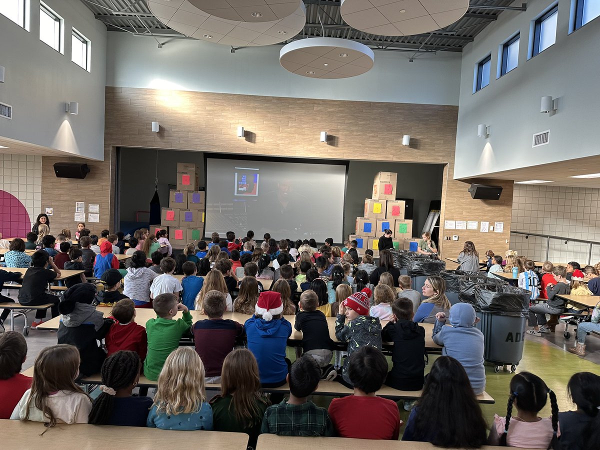 We are proud to partner with @OneDublinOhio to support our community.  2nd graders learned more about service learning today.  #adoptafamily