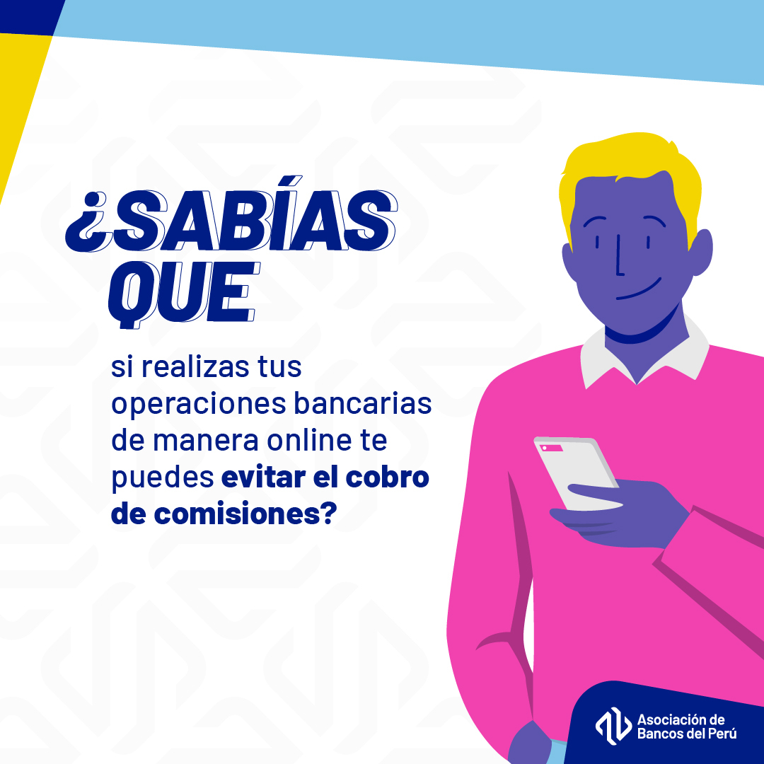 asbancperu's tweet photo. Utilizar los servicios digitales de tu entidad bancaria no solo te ahorrará tiempo, sino también el cobro de comisiones.
¡Recuerda que tú eliges!
#AsbancComparte https://t.co/ewVgbLoeYG