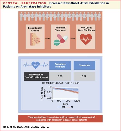 Aromatase Inhibitor Therapy Increases the Risk of New-Onset Atrial Fibrillation in Patients With Breast Cancer | JACC: Asia Happy to be part of this interesting collaborative work! @ChunKaWong @Esther_CSMPRHKU @hkumed @hkudeptmedicine @HkuPharm jacc.org/doi/abs/10.101…