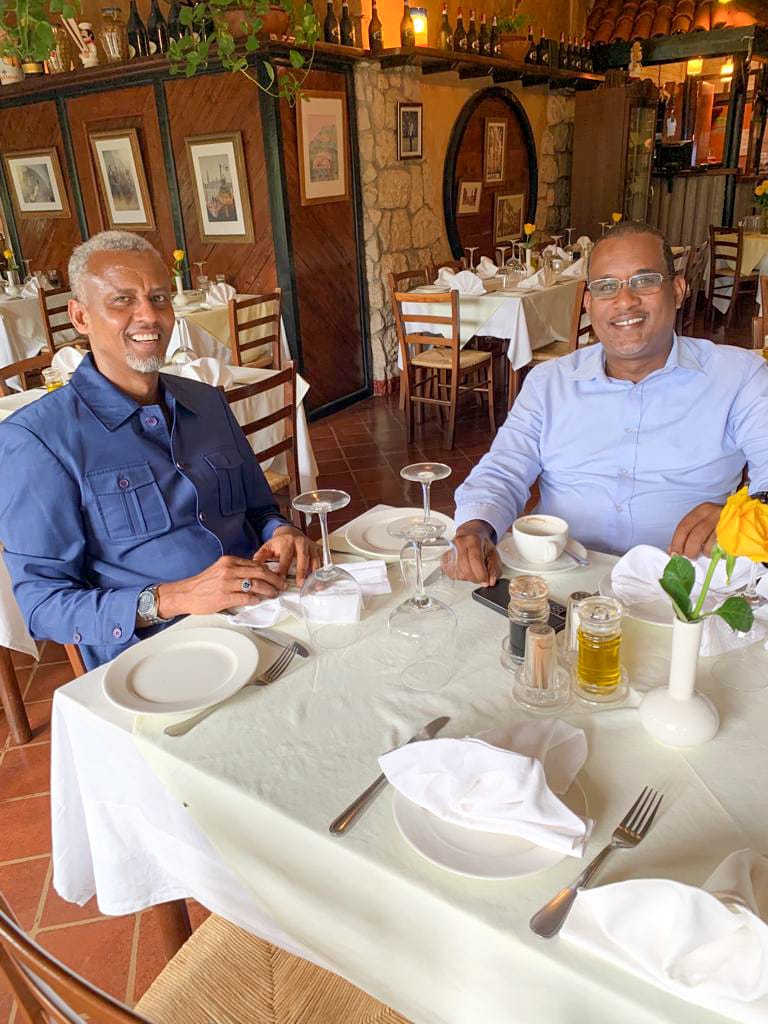 Today had lunch with my long time friend @HonAbdikarim former Fafi MP. Great discussion and interesting ideas for the days ahead insha'Allah.