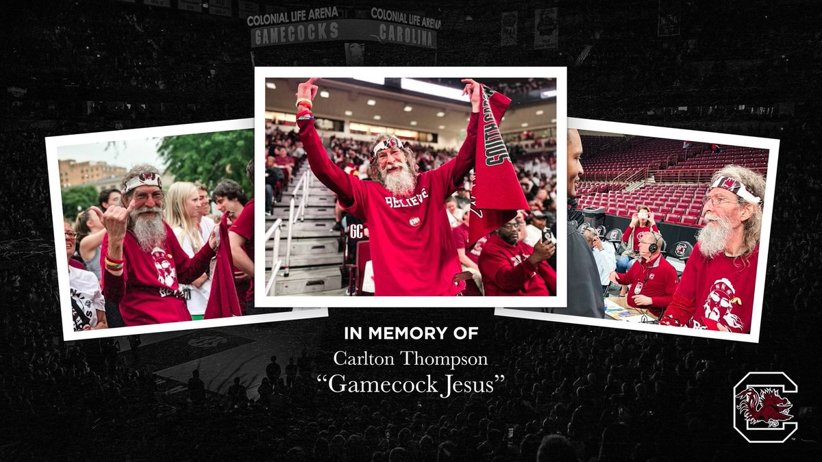 GamecockVolley's tweet photo. Our program is truly saddened to hear of the passing of Mr. Carlton Thompson. Generations of our players, coaches and fans were positively impacted by his passion for Gamecock athletics.

He embodied everything you wanted in a supporter. We will miss you so very much. https://t.co/Y2XdIgVYv6