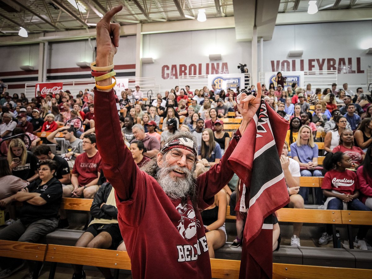 GamecockVolley's tweet photo. Our program is truly saddened to hear of the passing of Mr. Carlton Thompson. Generations of our players, coaches and fans were positively impacted by his passion for Gamecock athletics.

He embodied everything you wanted in a supporter. We will miss you so very much. https://t.co/Y2XdIgVYv6