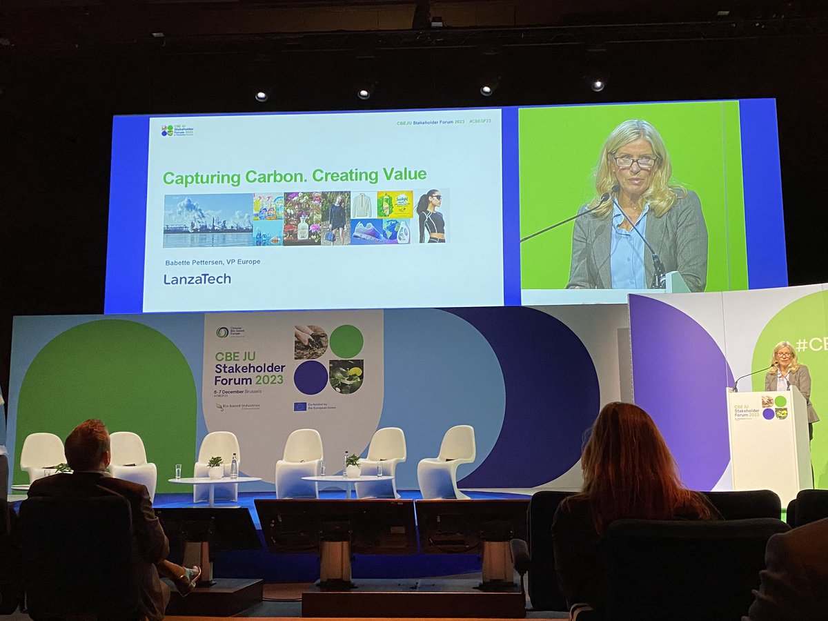 CleanStoriesEU's tweet image. “The first challenge is to develop a technology; the second is to scale it up. If you don’t scale it up, you are not relevant “, said Babette Pettersen, Vice-President Europe @LanzaTech #CBESF23 #bioeconomy