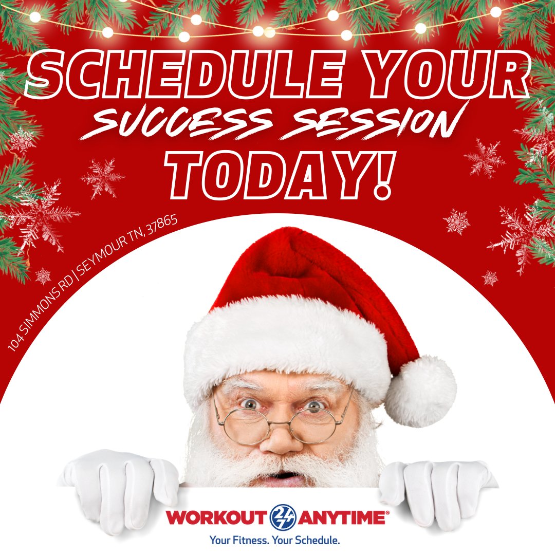 Are you ready to C R U S H your goals?!?
BOOK YOUR SUCCESS SESSION TODAY! 😎 Let’s go into 2024 with a game plan!

📍104 Simmons Rd - Seymour TN, 37865
📲 865-773-0107

—
#woaseymour #workoutanytimeseymour #successsession #success #247gym #fitness #fitness #247fitness...