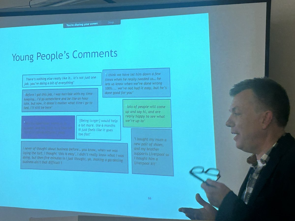 Keith Fraser (@keithfraser2017) on Twitter photo Hey Tweeps at <a href="/AssnYOTmanagers/">Assn of YOT Managers</a> #AYMAutumnConference2023 hearing from <a href="/andypeaden/">Andy Peaden</a> Director at <a href="/The_Skill_Mill/">The Skill Mill</a> - 100s of young people skilled up for employment, they work with Youth Justice Teams - the key out is “They (the children) achieve an identity shift” - #GreatWork Hey Tweeps at <a href="/AssnYOTmanagers/">Assn of YOT Managers</a> #AYMAutumnConference2023 hearing from <a href="/andypeaden/">Andy Peaden</a> Director at <a href="/The_Skill_Mill/">The Skill Mill</a> - 100s of young people skilled up for employment, they work with Youth Justice Teams - the key out is “They (the children) achieve an identity shift” - #GreatWork