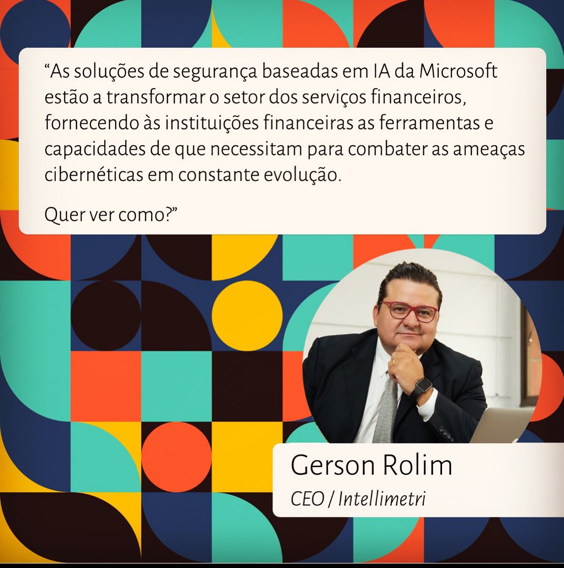 A #Microsoft na Vanguarda de Segurança: levando os serviços financeiros para o próximo nível com a IA. Veja mais em linkedin.com/posts/gersonro… @MicrosoftBr @Msft_Business #MicrosoftSecurity, #MDDR, #cybersecurity, #vulnerabilities, #financialservices