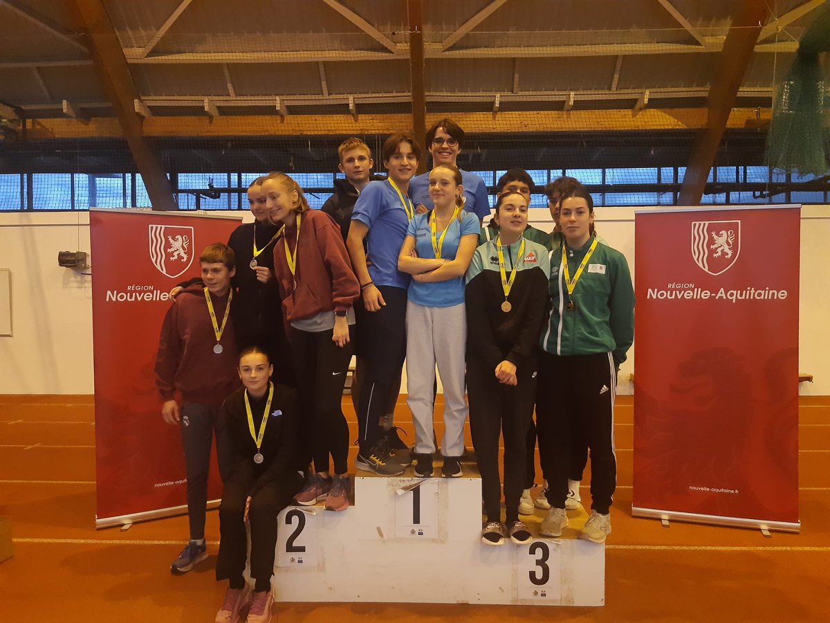 Félicitations aux élèves du lycée <a href="/CGuerinPoitiers/">Lycée Camille GUERIN</a> champion académique d'athlétisme en salle catégorie excellence. 
Prochaine étape le championnat de France! 
<a href="/unss86/">#TEAMUNSS86</a>
<a href="/acpoitiers/">Académie de Poitiers</a> <a href="/DSDEN86/">DSDEN de la VIENNE</a>