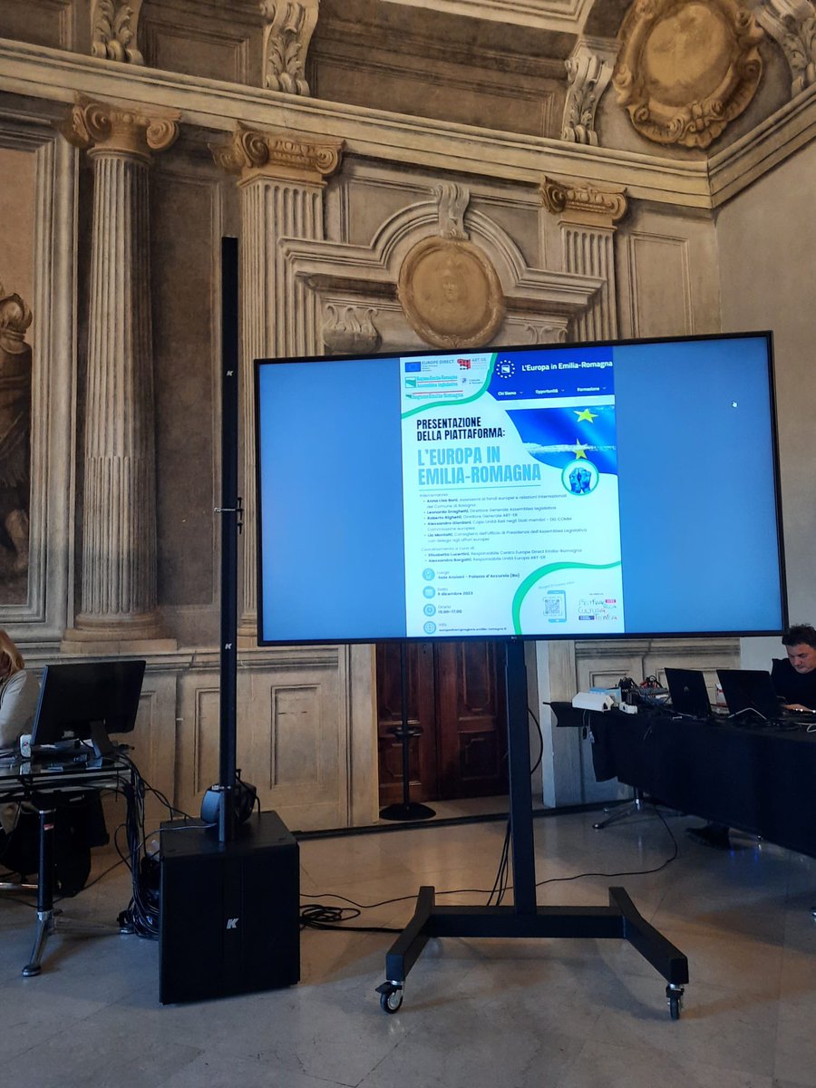 Arter_ER's tweet image. 🇪🇺 A Palazzo D'Accursio presentazione della nuova piattaforma L'Europa in Emilia-Romagna realizzata da @AssembleaER @europedirectER, con il supporto di ART-ER per mettere in rete e far conoscere a cittadini e imprese le opportunità dell'Unione Europea 
👉 art-er.it/2023/10/leurop…