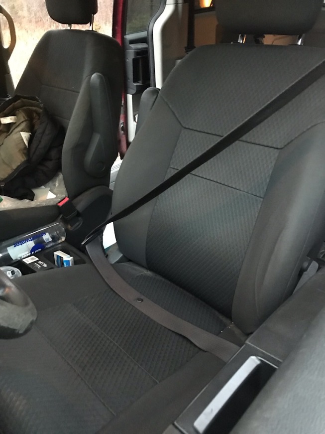 This image was taken by RCMP Traffic Services at a recent traffic stop.  Driving with your seat belt fastened this way may stop your vehicle from sounding an alert but it won’t stop you from being ejected through the windshield during a crash. #SeatBeltsSaveLives #BuckleUpNL