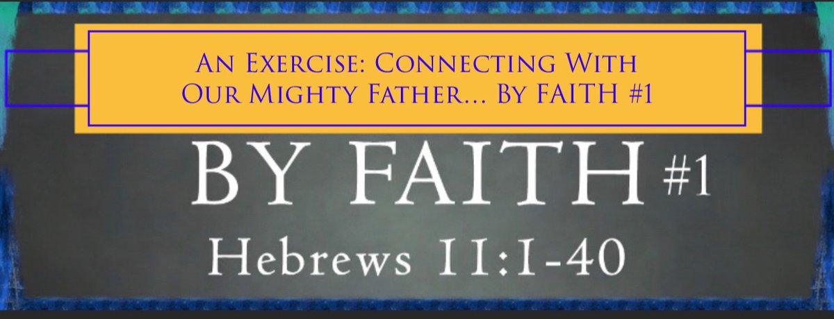 bbbthatsright's tweet photo. An Exercise: Connecting With Our Mighty Father… By FAITH #1:

 https://t.co/wgnz860KPi

#Faith #MightyFather https://t.co/7qcK8fXi9Q