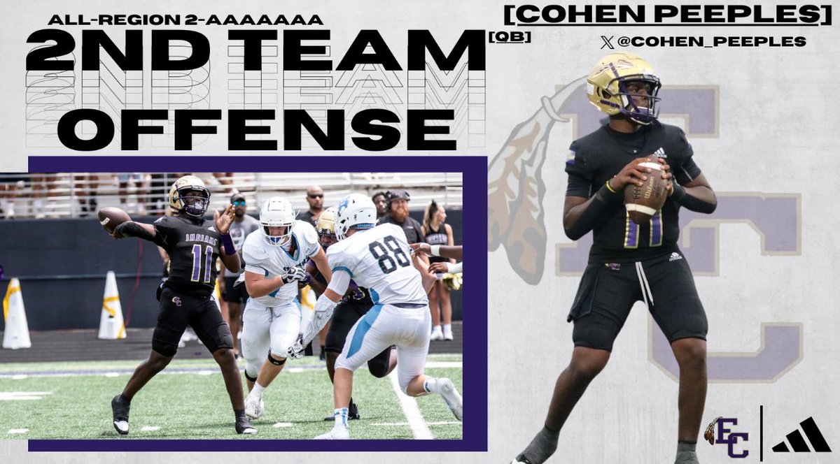 Congratulations to QB Cohen Peeples! #ILMT
