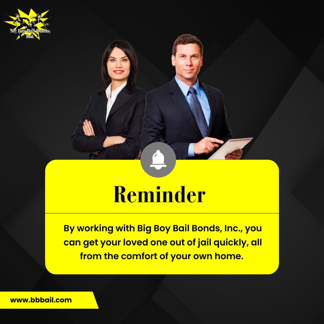 BigBoyBailBonds's tweet photo. ⚖️🔗 Reminder: By working with Big Boy Bail Bonds, Inc., you can get your loved one out of jail quickly, all from the comfort of your own home. Visit https://t.co/W90MRsugsc for swift assistance.
.
.
#bailprocess #bailservices #vannuys #vannuysBailBonds #losangeles #bailbonds https://t.co/izYuepULE2