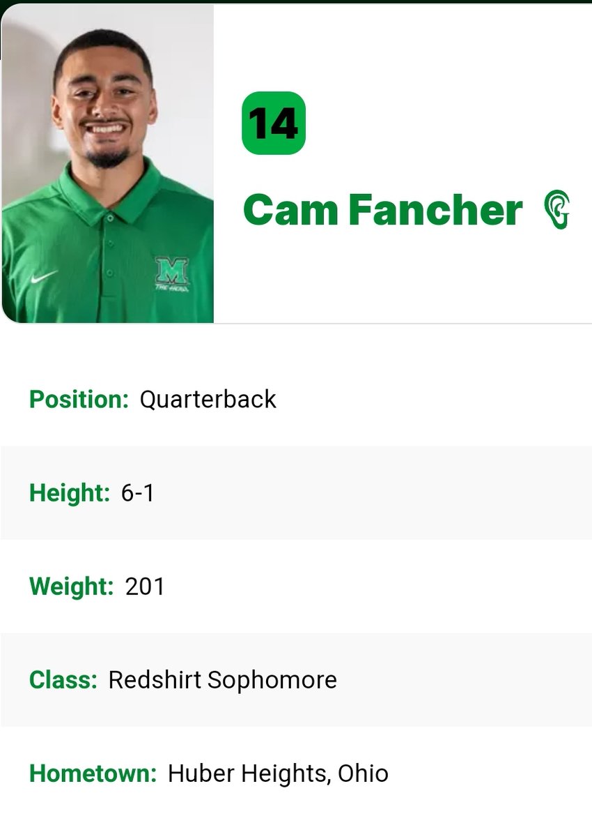 FarrellPortal (@farrellportal) on Twitter photo Marshall QB Cam Fancher entered the transfer portal; he passed for 3,766 yards and 21 TD during his time with the Herd; also rushed for 757 yards and 5 TD <a href="/camfancher1/">Cam Fancher</a> Marshall QB Cam Fancher entered the transfer portal; he passed for 3,766 yards and 21 TD during his time with the Herd; also rushed for 757 yards and 5 TD <a href="/camfancher1/">Cam Fancher</a>