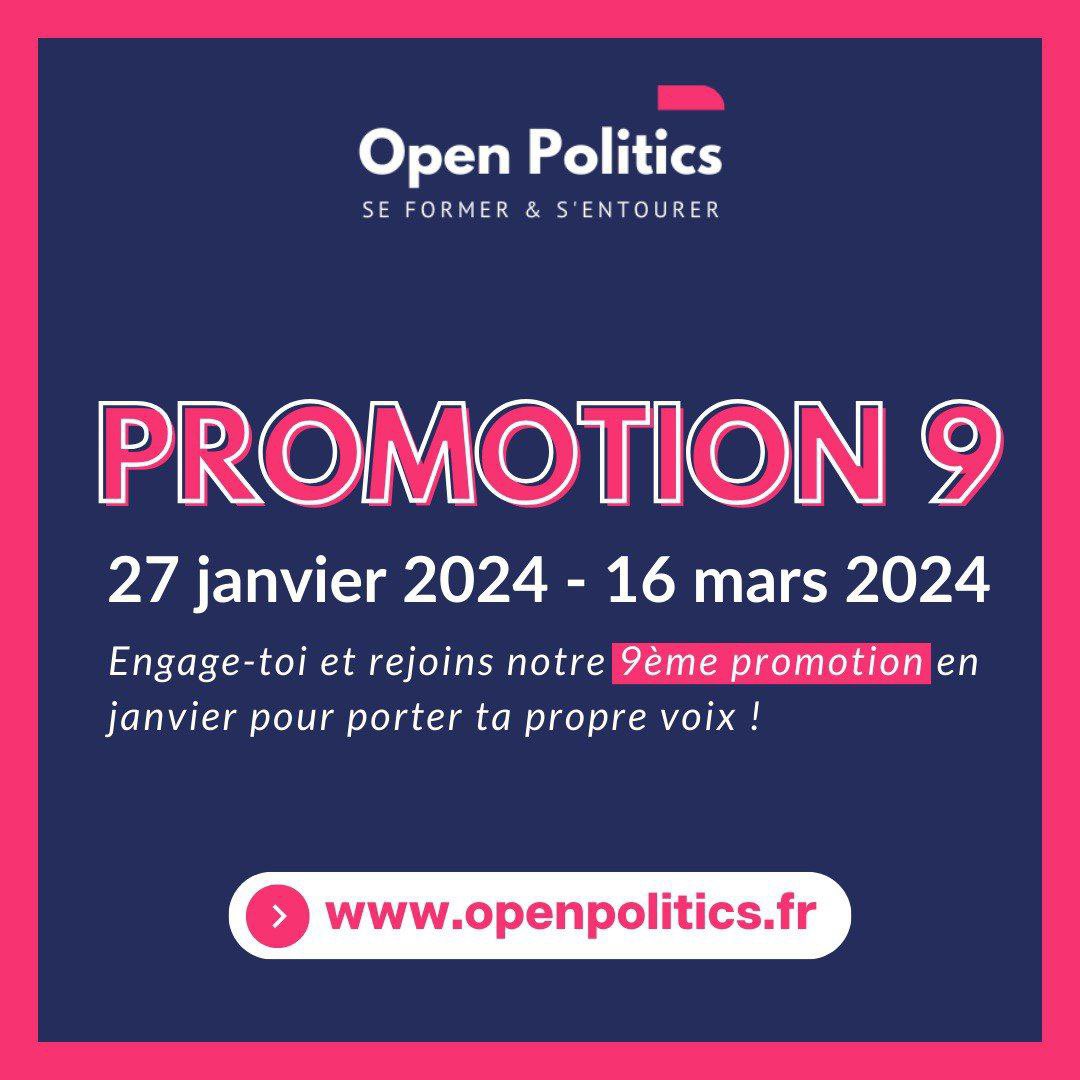 On vous attend pour notre 9ème promotion ! Mener campagne, communiquer politiquement, prendre la parole et débattre, autant de sujets que nous aborderons. Rejoignez-nous si vous souhaitez vous former à l’engagement politique ⚡️
#politique #engagement #changement