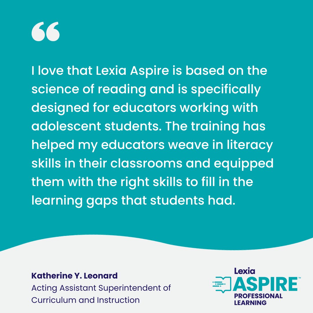 Lexia Aspire™ is a self-paced digital solution designed to help all educators accelerate #literacy skills across all learning for students in grades 4-8. Learn how #LexiaAspire can take your #professionallearning to the next level: spr.ly/6011uIUnb