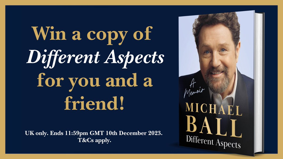 mrmichaelball's tweet photo. Win a copy of #DifferentAspects for you and a friend this Christmas!
Ends 10th Dec. T&C’s apply
Good luck! Mx
https://t.co/uf61MELUbj https://t.co/plur6aPYNS