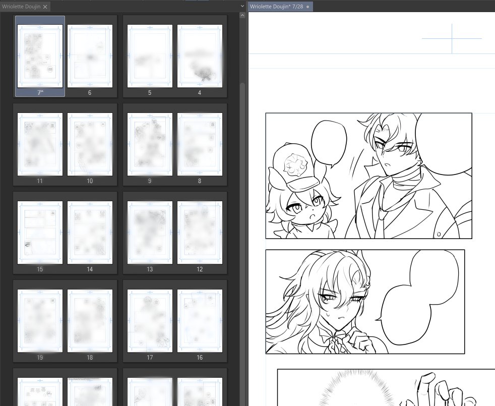 hello im still alive. been trying to rush a wriolette doujin for cf 🫠🫠🫠