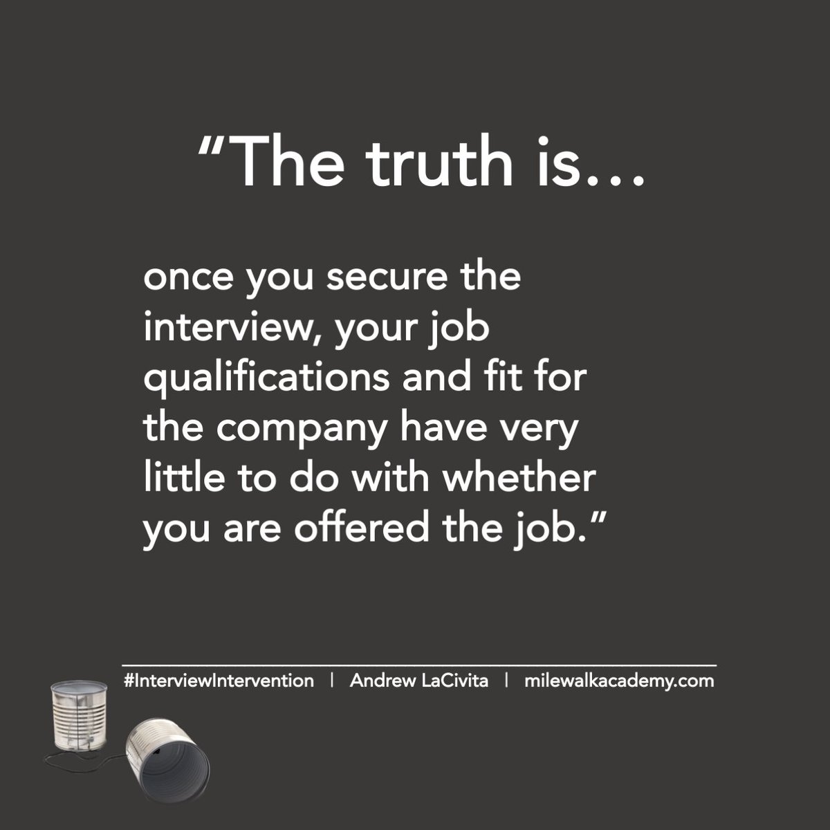 arlacivita's tweet image. Learn communication tactics that help you get the job.
Grab my $7 Interview Intervention book offer and get going with immediate access to the eBook!
Details here: milewalkacademy.com/free-hardcover…
#jobsearch #interviewingtips #interviewintervention