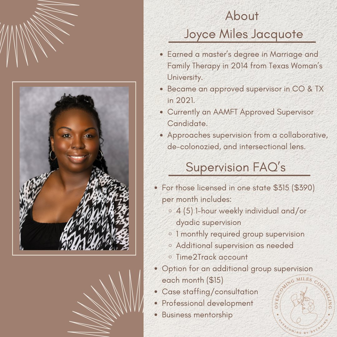 Joyce (she/her) LMFT-Supervisor, LCDC tweet media