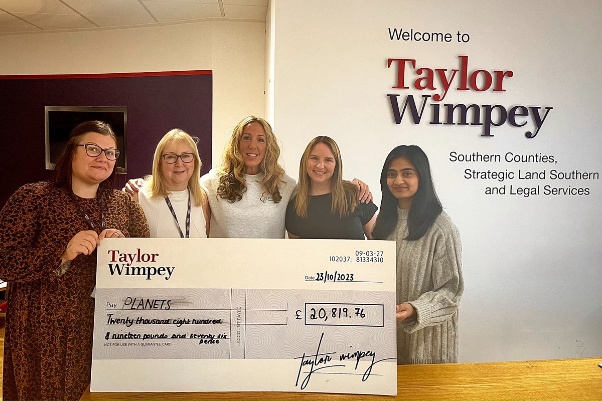 To help them in their amazing work supporting cancer patients across England, our #SouthernCounties team donated £20,000 to @PlanetsCharity. The money will be used for improvements to ward D9 at @UHSFT 🏥More: twimpey.tw/cwBY50Qbbgb