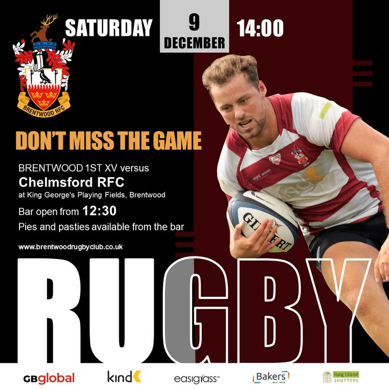 BrentwoodRFC's tweet photo. Senior Fixtures - Saturday 9th December #Pitchero
https://t.co/s0c47JCQCT https://t.co/YZGOfpcrbM