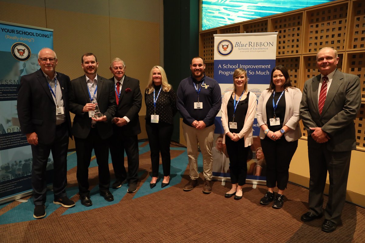 We would like to give a HUGE CONGRATULATIONS to  Cape  Fear High School's students, staff, and families. Last week, Dr. Jordan, Ms. Edwards, Mr. Lucas, and Ms. Lucas attended and CF was awarded the Blue Ribbon Schools of Excellence National Awards.