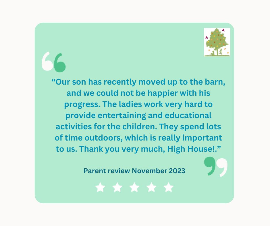 𝙋𝙖𝙧𝙚𝙣𝙩 𝙧𝙚𝙫𝙞𝙚𝙬 
It is always lovely to read such wonderful reviews from our parent/carers here at High House Nursery #parentreview #yourviewsmatter #nurserynearme #childcarenearme #wearelistening #nurseryintakeley #childcare #childcarespaces