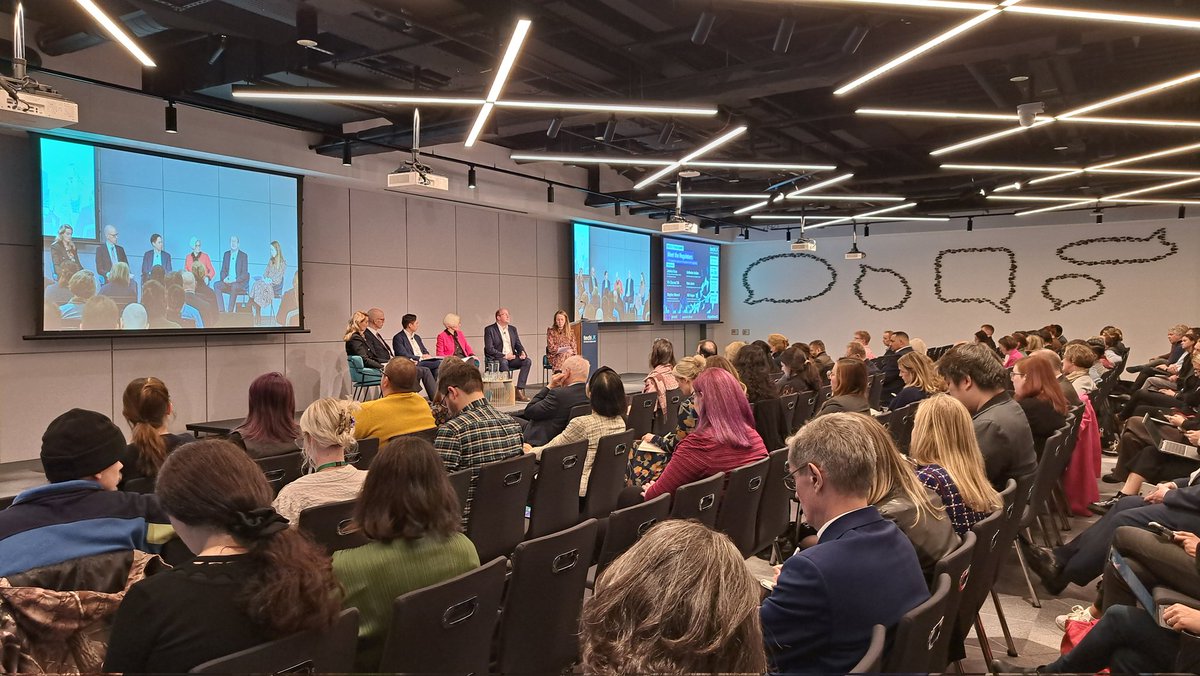 techUK's tweet photo. @Floridi opened the second half of the day and now we're joined by @TheFCA DRCF @Ofcom @ICOnews @CMAgovUK to discuss the complexities of AI Ethics and the regulatory challenges. #DigitalEthics23 https://t.co/NbngrCYiWW