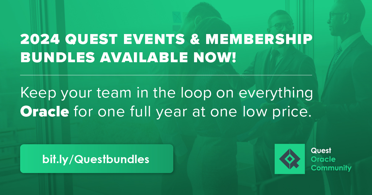 QuestUserGroup's tweet image. Grab your bundle today! Don&apos;t pay more in 2024 for Quest events and membership. Snag your deal before it&apos;s gone: bit.ly/Questbundles