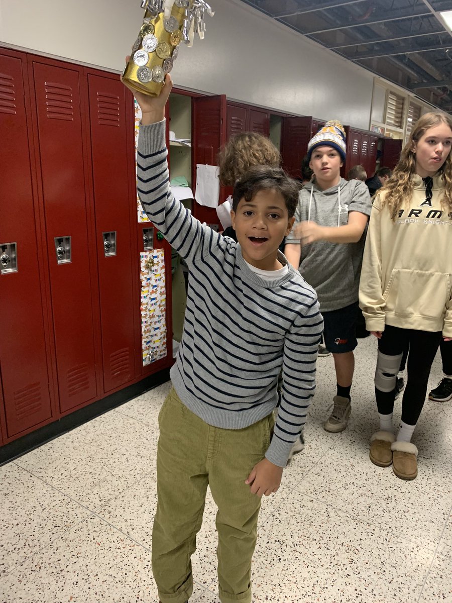 Day #3 and Tambasco is still in the lead - don’t ever underestimate the power of pennies!  Reminder that our Penny War fundraiser for our Adopt-a-Family drive will continue through Friday morning so keep that change coming in 💰