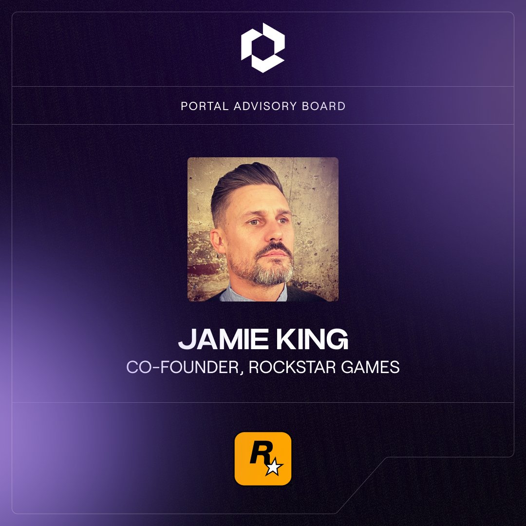 Rockstar Games Co-Founder, Jamie King, joins the Portal Advisory Board.

A titan of gaming, he will help strategically drive Portal to mass adoption by games & gamers.🧵1/3