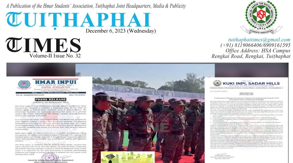 hsaghq's tweet photo. Tuiṭhaphai Times | 06-12-2023

Download here@ https://t.co/IiSIlLdpTG

Previous Issues@ https://t.co/jHC71gKeW3

#TuithaphaiTimes #HSA #Hmar https://t.co/eOqxS7T32o