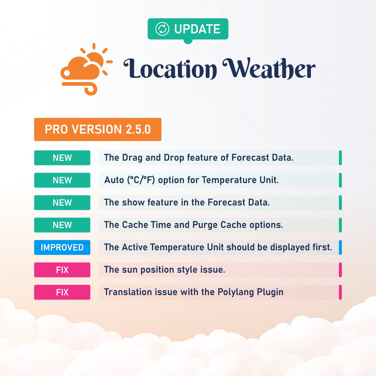 The Location Weather plugin has received several major updates recently, expanding its features and capabilities. 🌥️
locationweather.io/changelogs/
#shapedplugin #locationweather #wpplugin