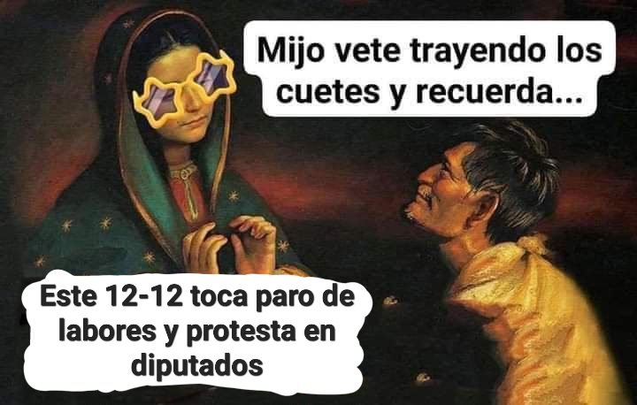 Este 12 de diciembre, paro de labores por la birjensita y protesta en la cámara de diputados a las 11 de la mañana. 🤩 #YoPorLas40Horas
