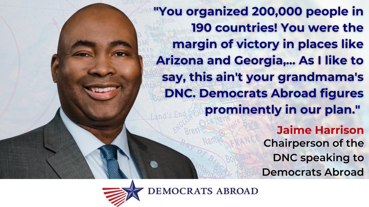DemsAbroad's tweet photo. @JUSTkINgResist @Walmart @NiceorNecessary @Gdad1 @DarwunStJames @SARA2001NOOR @ElectBlue2024 @CarlyJA22 @Oldmaninblue @kitchen5203 @BecauseICan5649 @ChaoticSonics @007resister @Avery822 @CokoGay @doxie53 US overseas ballots in 2020 was the margin of victory in 2 key states!
In Georgia, 11,779 votes decided the outcome w/27,252 Georgians abroad ballots. In Arizona, 10,457 votes decided with 21,661 Arizonans abroad sending in ballots.
Our #VoteFromAbroad matters!
💙@JUSTkINgResist https://t.co/3A0awP3Zmx
