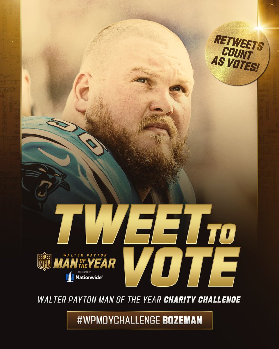 Calling all Panthers fans, Roll-Tiders, fans of O-linemen and people who want to root on the good guys. Give this a RT to help vote for our guy Bradley! #WPMOYChallenge Bozeman