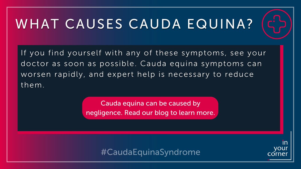 What causes #CaudaEquinaSyndrome? What are the main warning signs and potential long-term effects?    

Learn more about the causes and consequences of cauda equina syndrome from our blog, including the importance of early diagnosis. jmw.co.uk/services-for-y…
