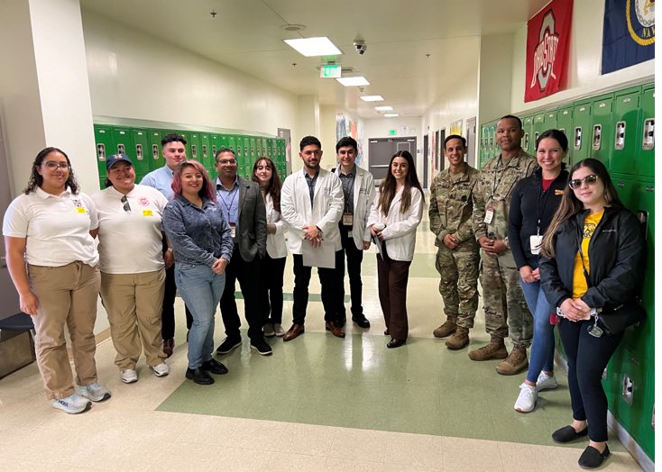 CTE_LLearningLA's tweet image. This past week #CTE #LinkedLearning pathway Dymally Biotech High School held a College and Career Day. Guests included @KECKSchool_USC, @GeffenAcademy, @ChildrensLA, @NavyFederal,  @Amgen, @USArmy, and several colleges. Students were exposed to an array of different careers.