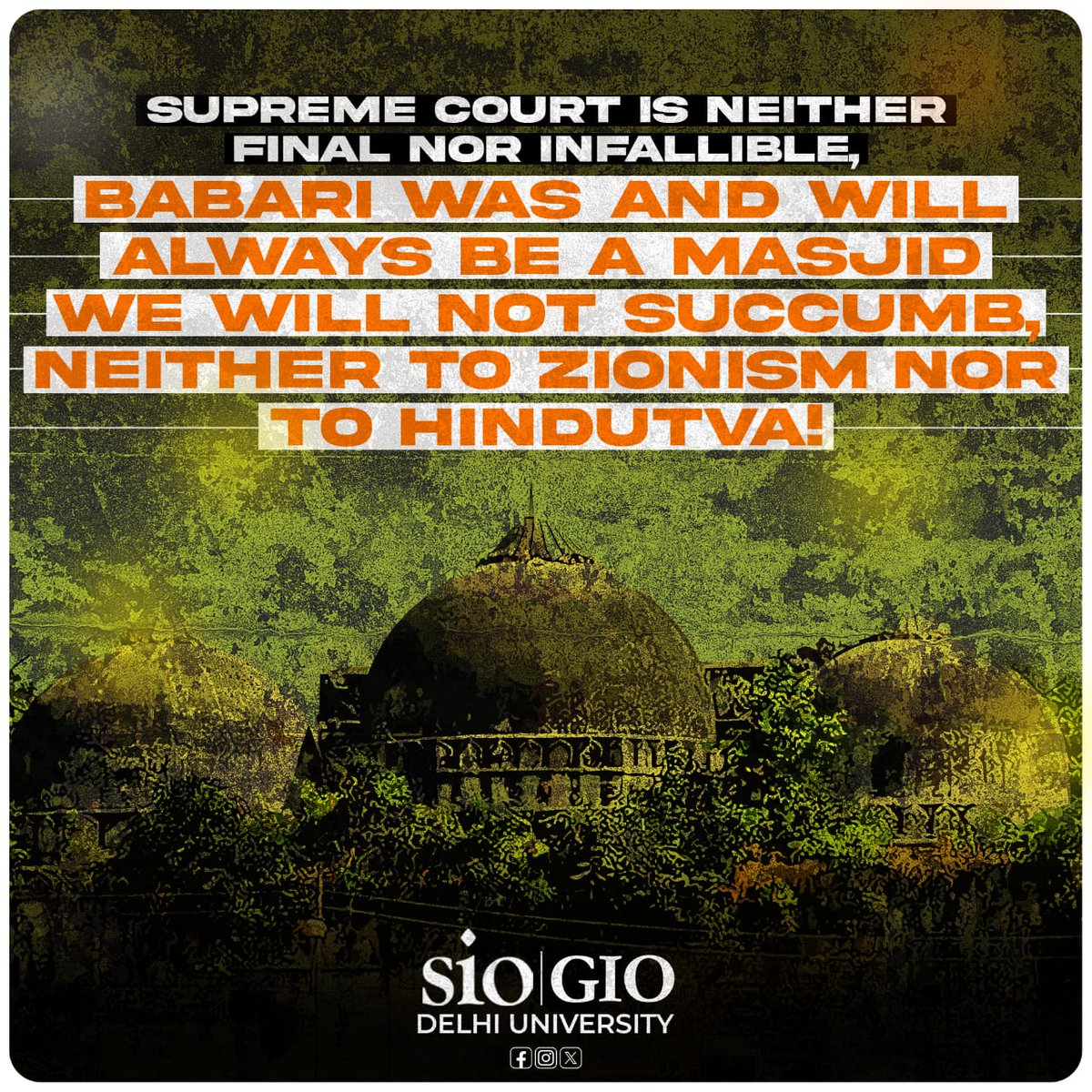 nasarahmedji's tweet photo. We always remember our Masjid, we will tell our generations about the Injustice.
#BabriMasjidDemolition
#BabriDemolition
#Babri_Masjid
#6_DECEMBER_BLACK_DAY https://t.co/W3yzjxDius